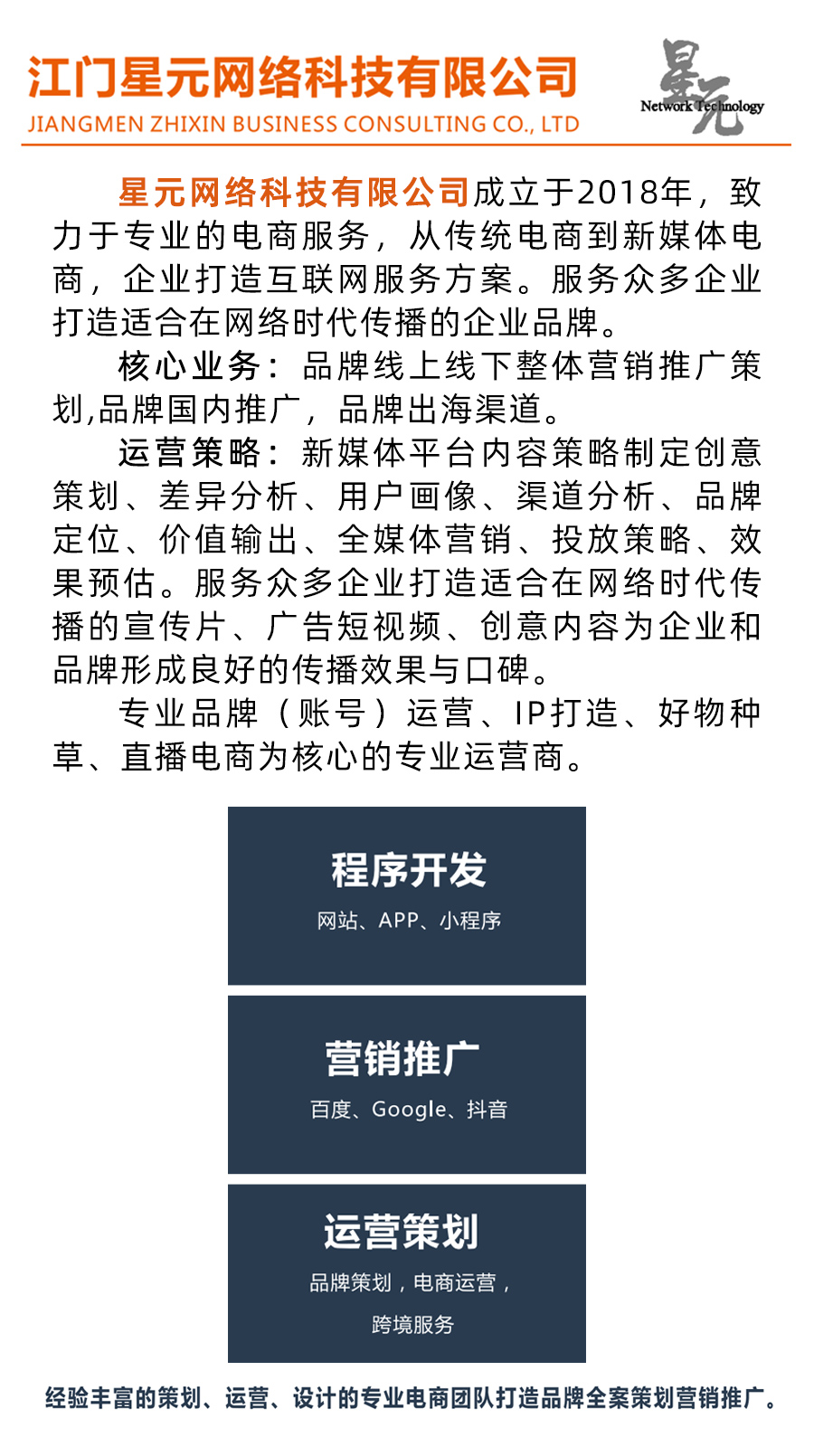 江门星元网络科技有限公司